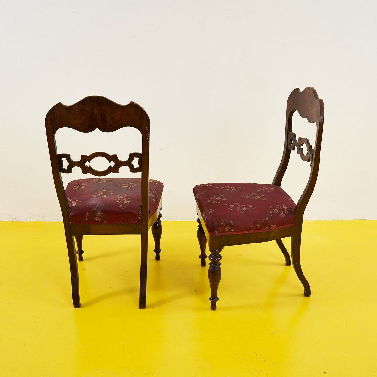 photo for sale Pair Of Wooden Chairs, 1800s, Antique