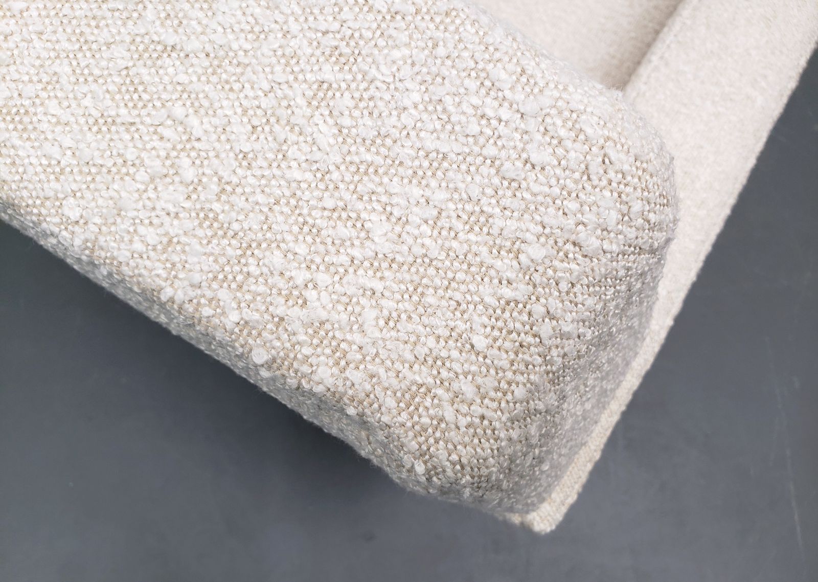 1960's Danish Lounger Chair In Beige Boucle photo vintage