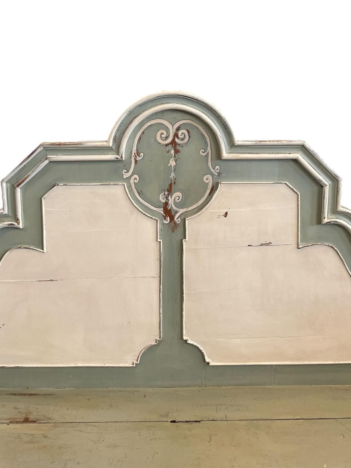 Italian Painted Hall Bench photo furniture