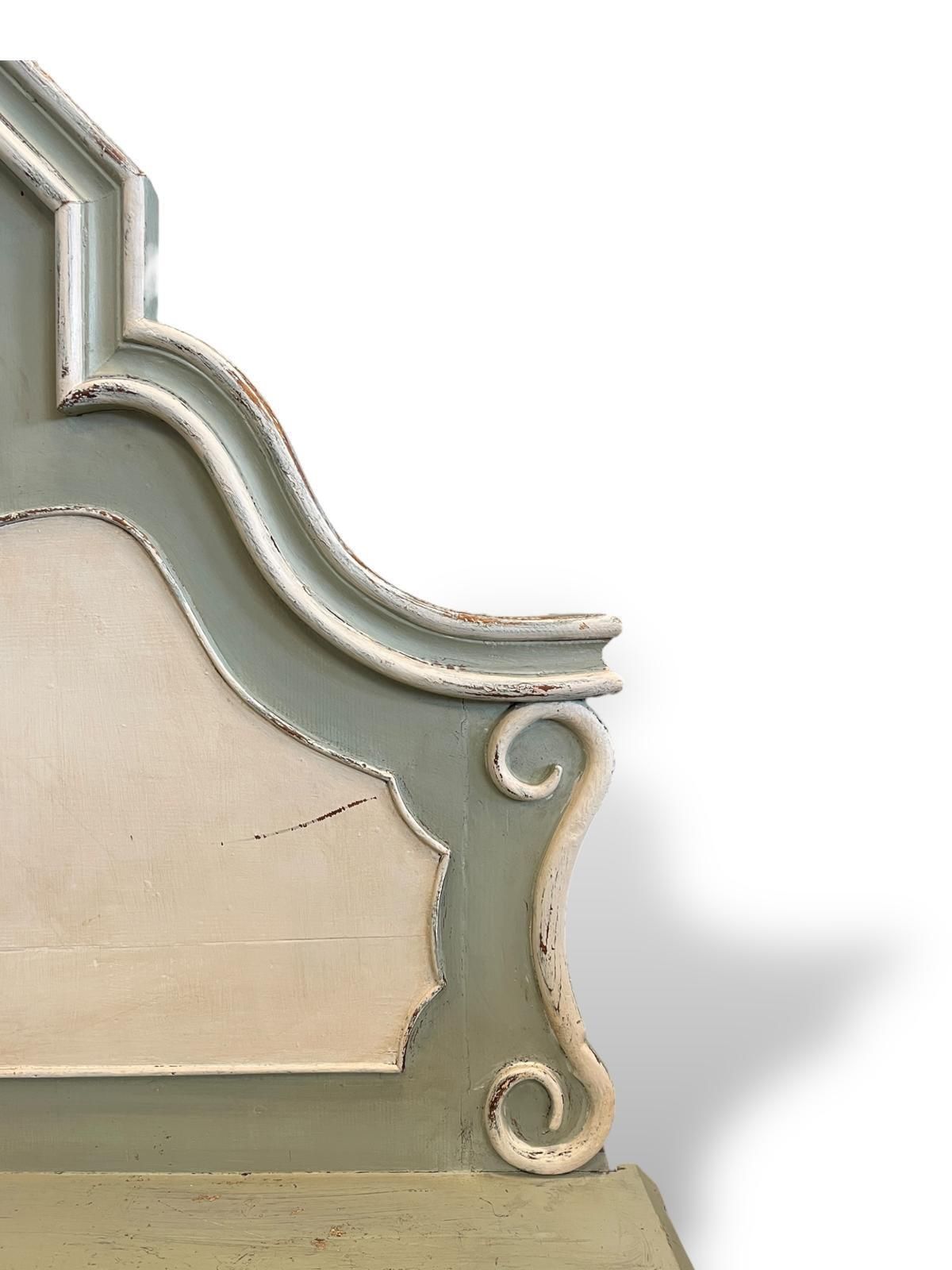 Furniture Italian Painted Hall Bench photo