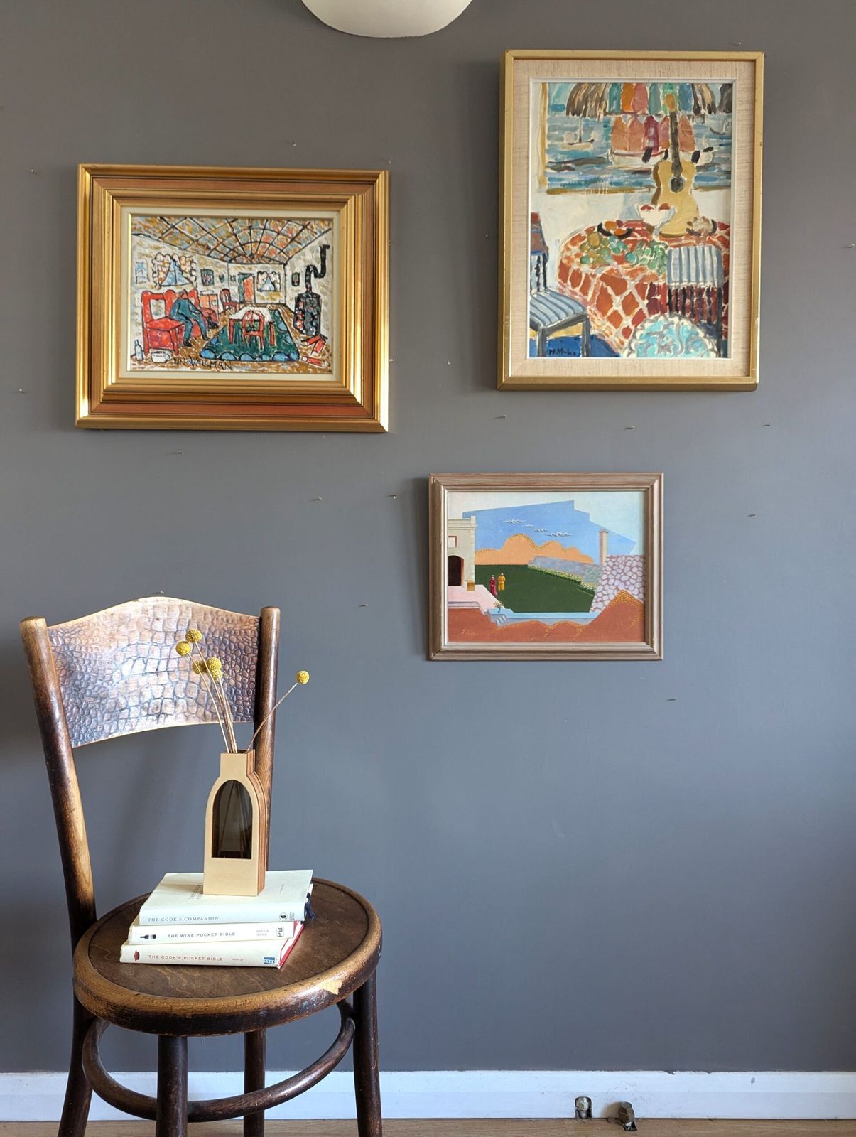 Interior With Oil Painting, Mid 20th Century photo furniture