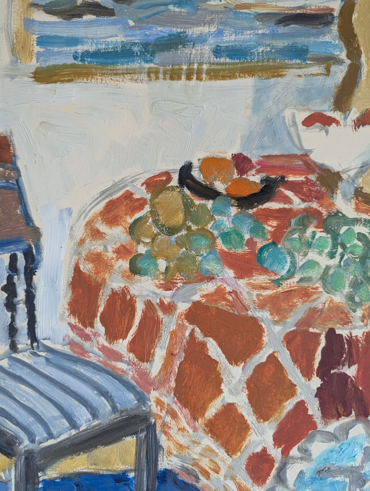 photo furniture Interior With Oil Painting, Mid 20th Century