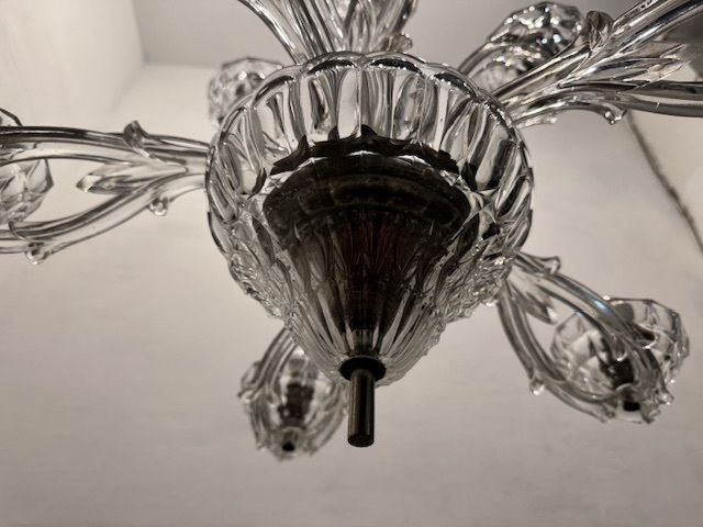 Art Deco Murano Glass Barovier Chandelier 1940’s photo 2500.0