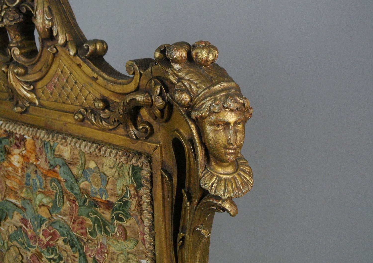 Exemplary George II Carved Giltwood Firescreen In The Manner Of William Kent C. 1730 photo for sale