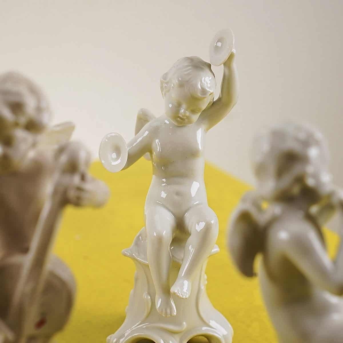 Lot Of Eight Vintage Ceramic Cherubs photo 77.0