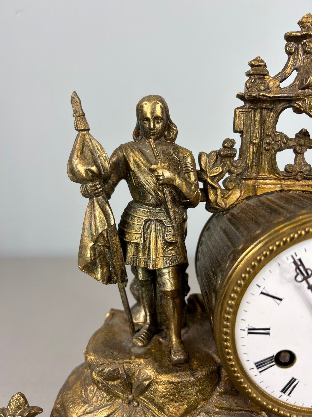 Antique Japy Frères Mantel Clock – Gilt Bronze, 19th Century (Lot 3602) photo for sale