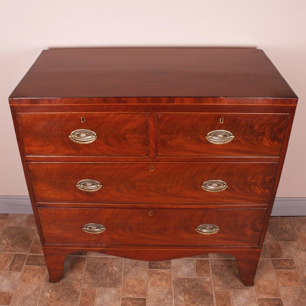 19th Century Compact Mahogany Chest Of Drawers photo furniture