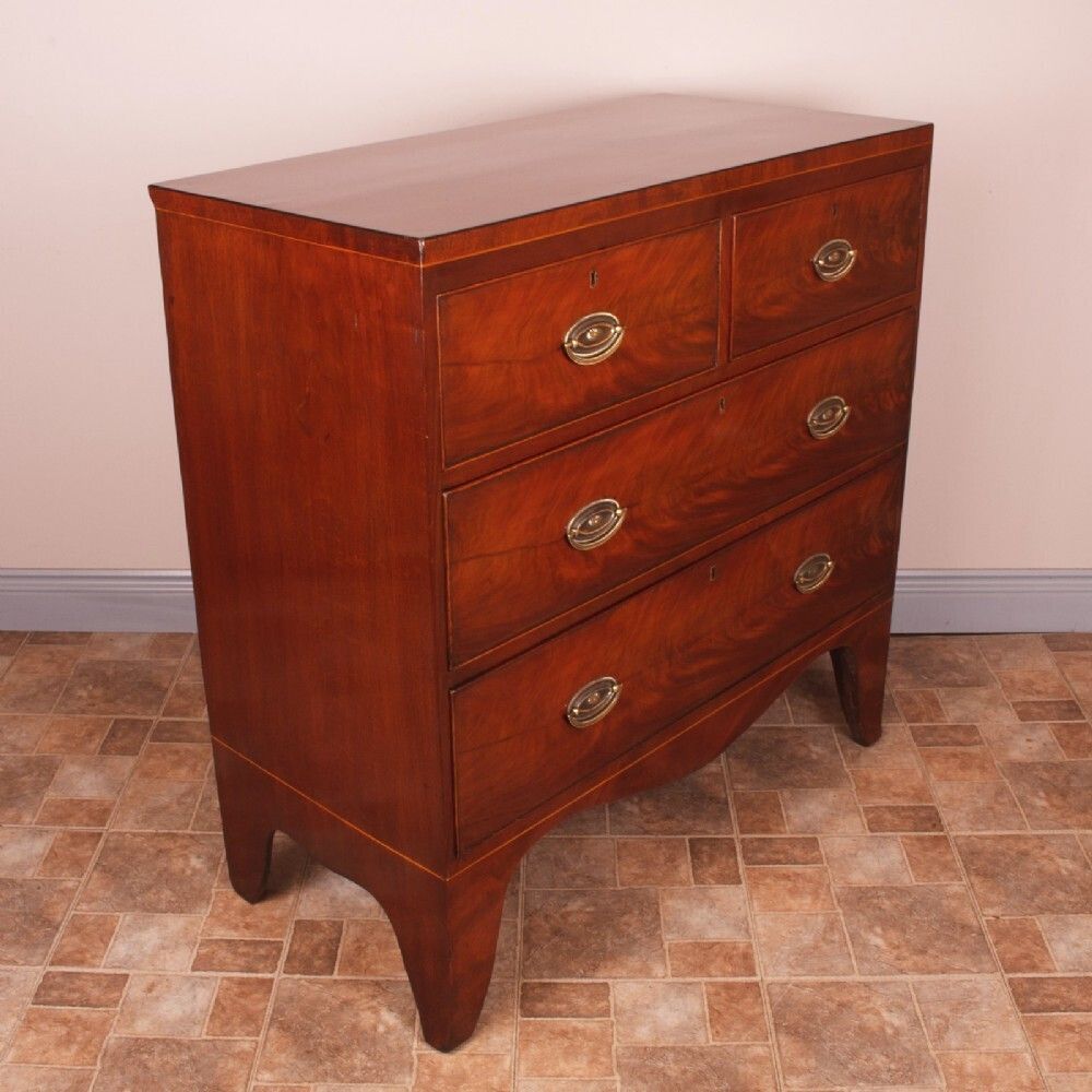19th Century Compact Mahogany Chest Of Drawers photo 720.0