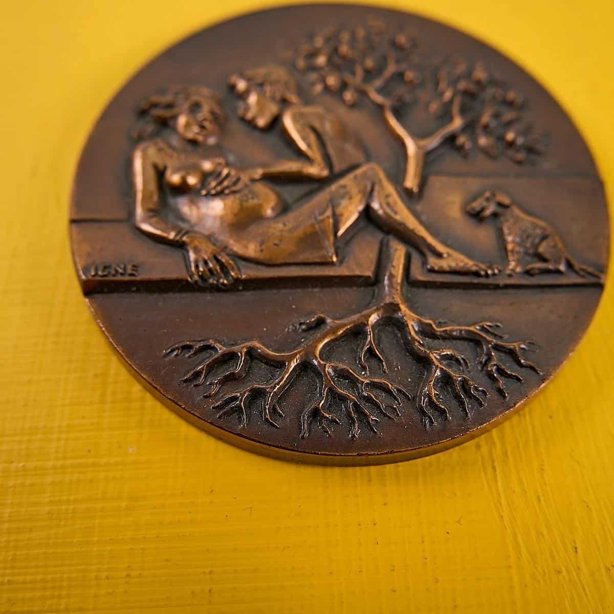 Bronzen Medaille – Relatiegeschenk Van De Cassa Di Risparmio Di Padova E Rovigo, 1983 photo for sale