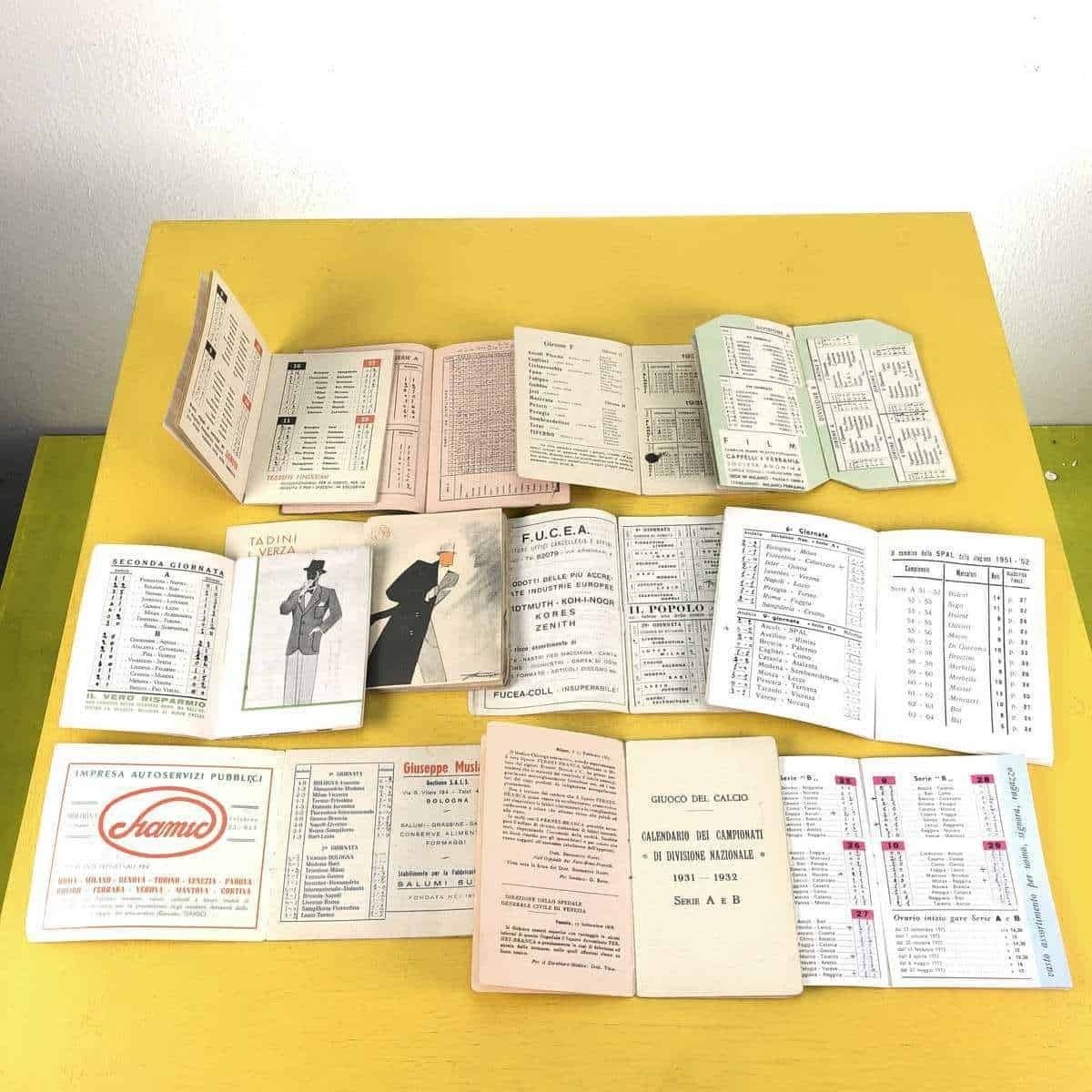 Vintage Calendars Italian Football Championship, 11 Pieces photo furniture