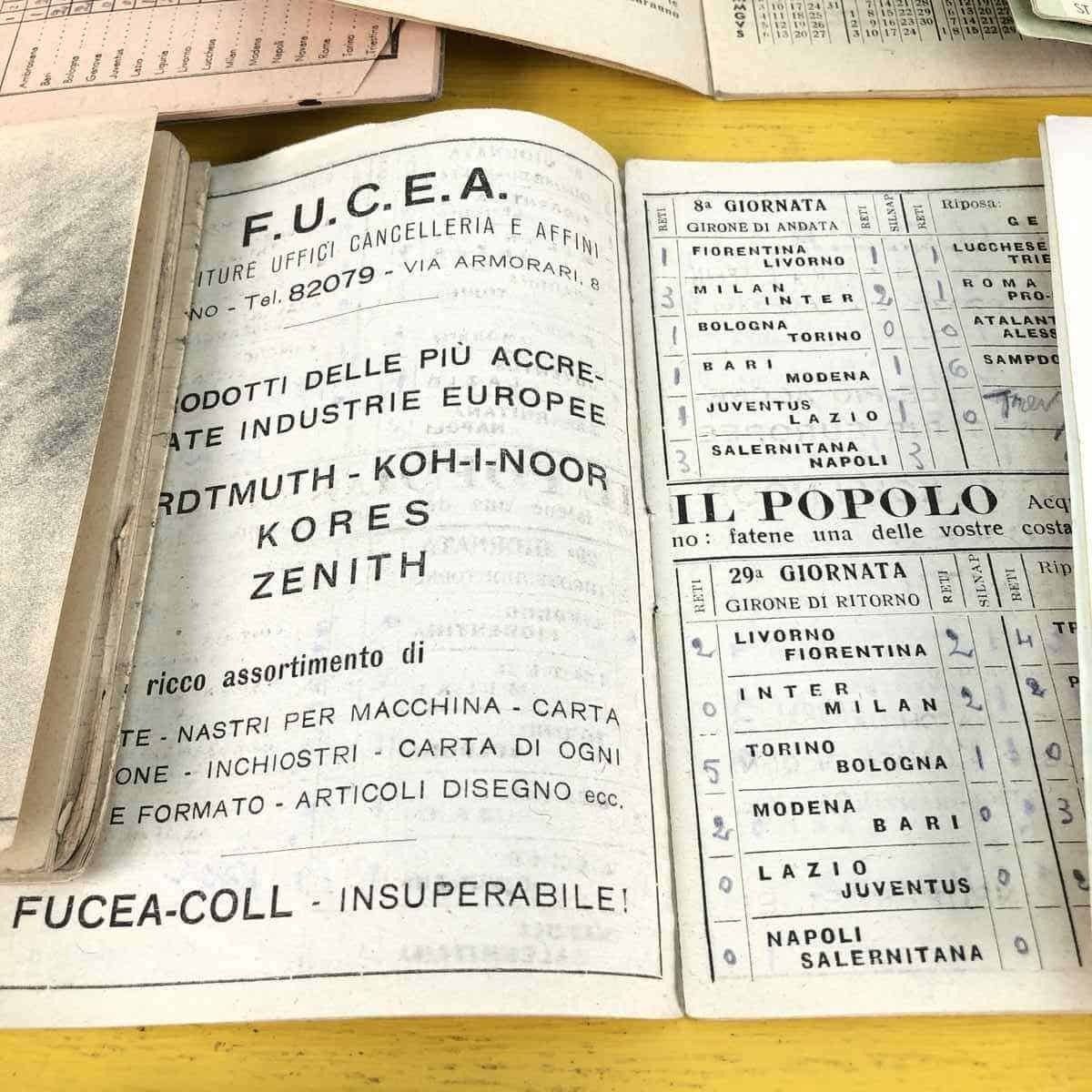 Vintage Calendars Italian Football Championship, 11 Pieces photo Home Decor