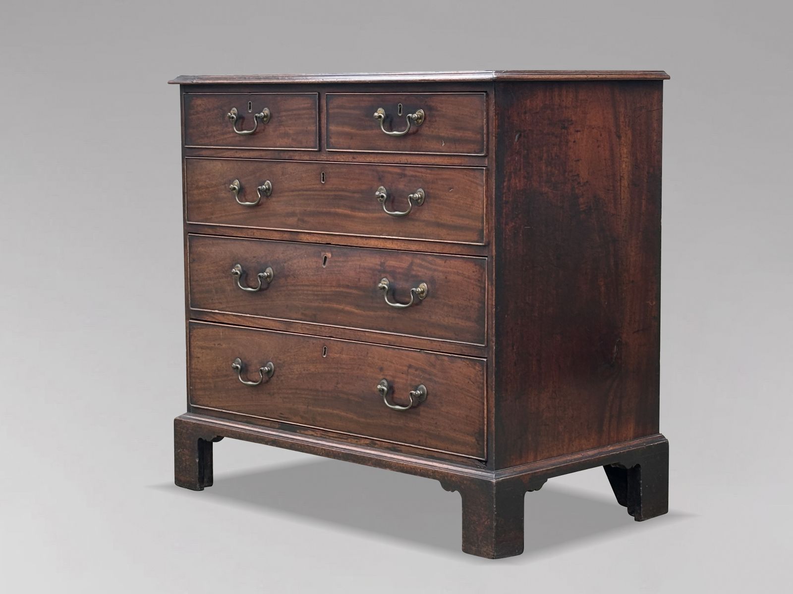 18th Century George III Period Mahogany Chest Of Drawers