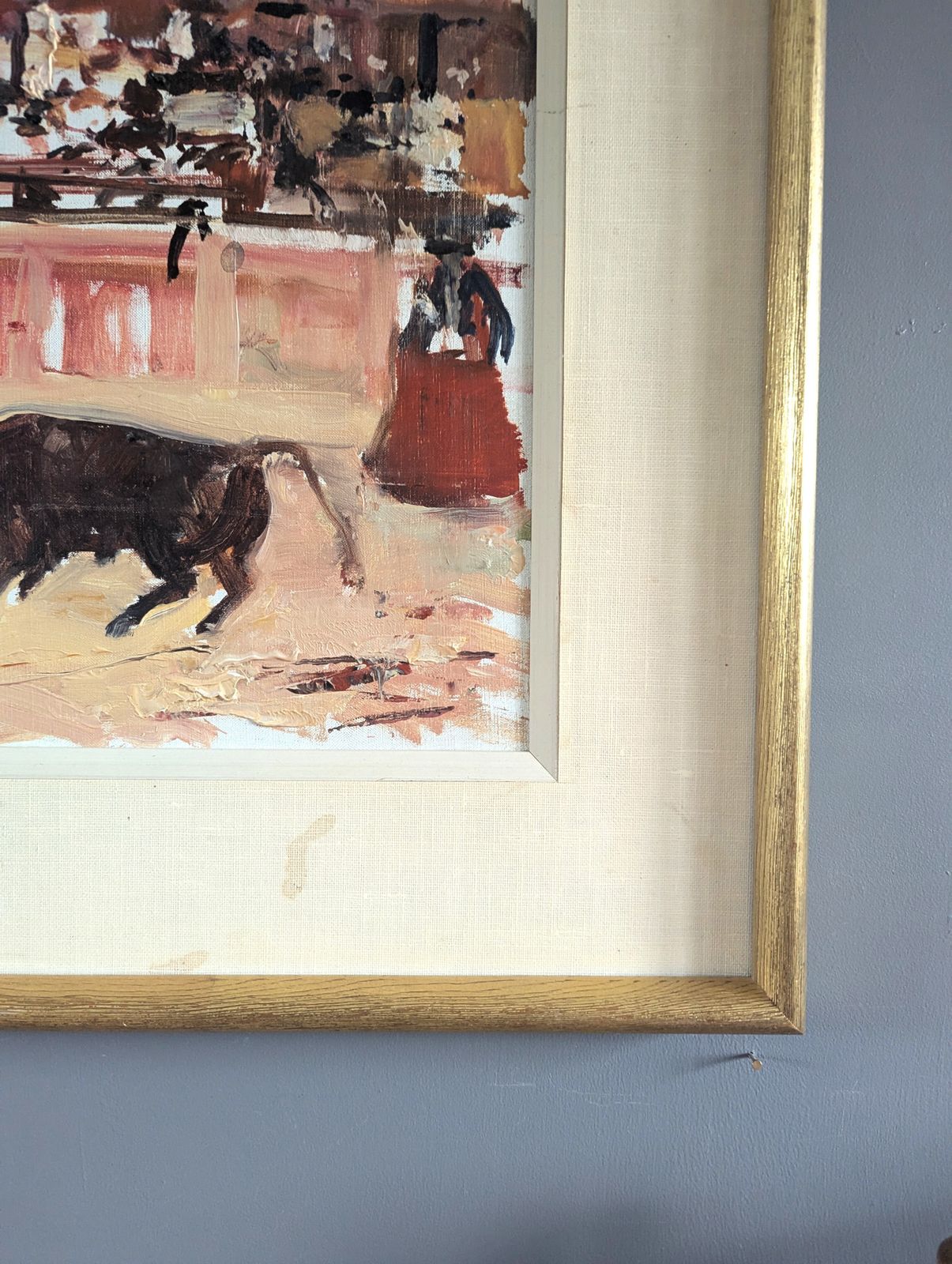 Bullfight In Motion Oil Painting photo buy