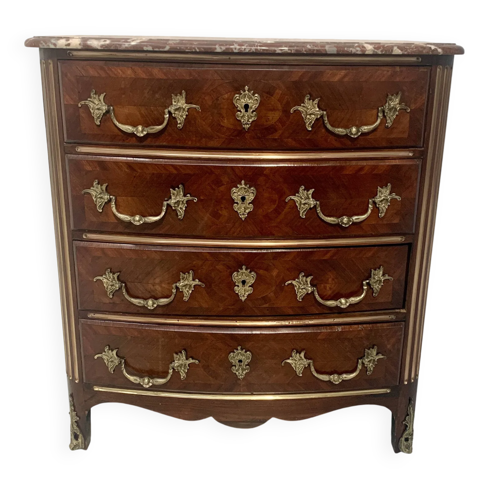 20th Century Rosewood And Mahogany Chest Of Drawers