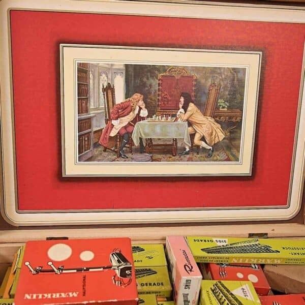 Lot Of Vintage Marklin Italy Train Components (Three Wooden Boxes) photo for sale