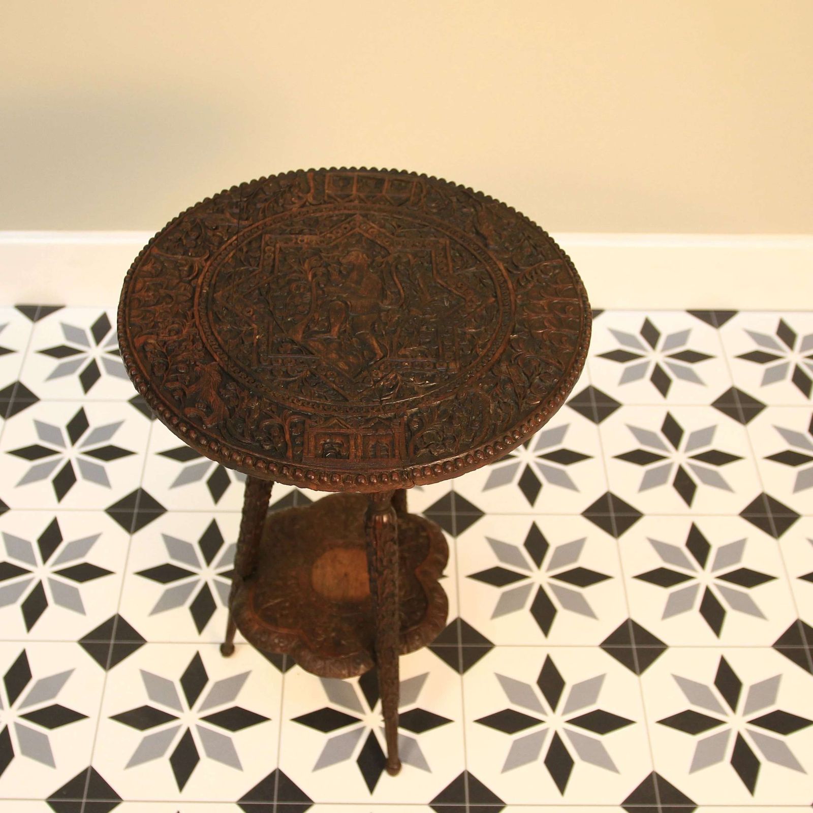 Padauk Oriental 2 Tier Occasional Table photo 125.0