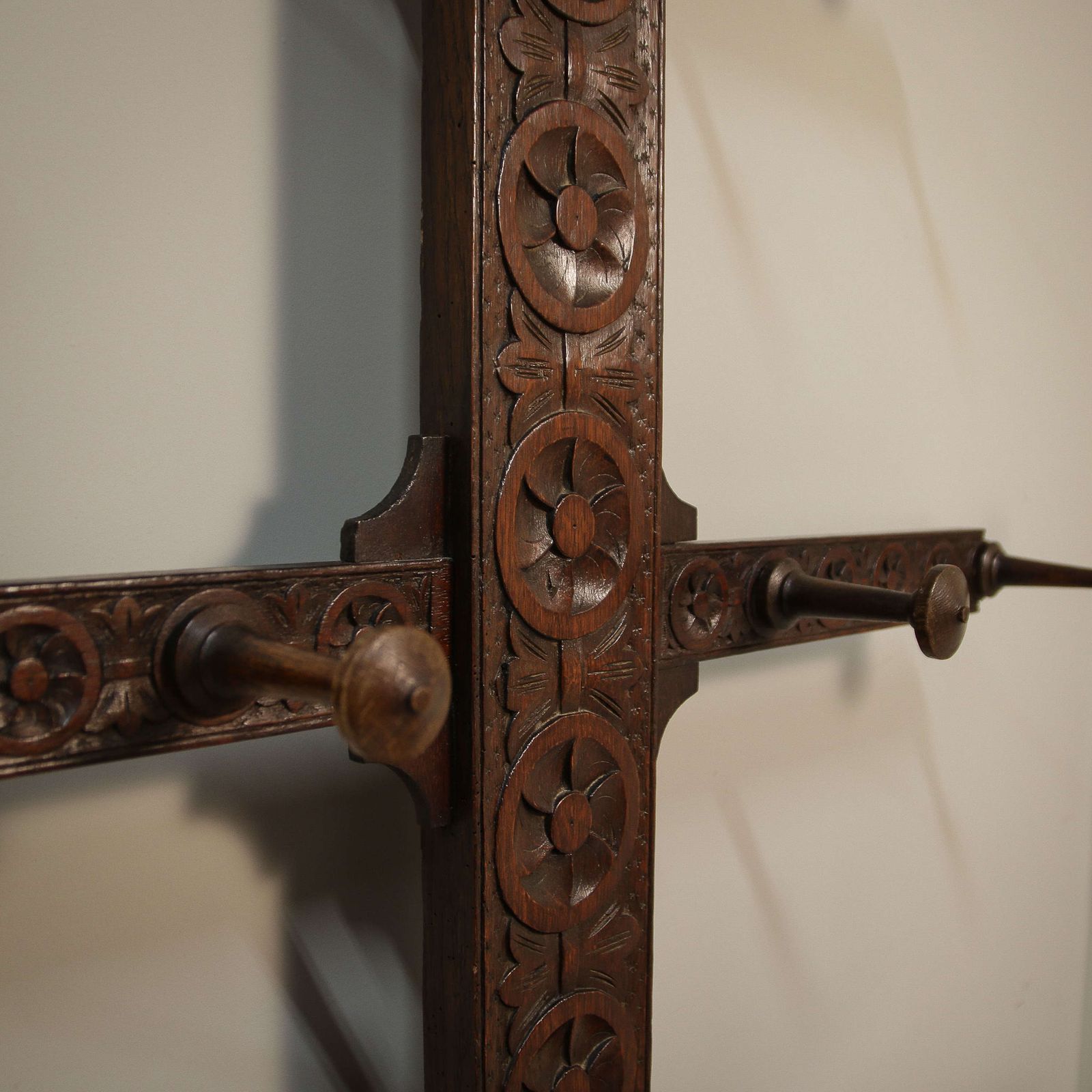 Hall Stand Late Victorian In A Crucifix Shape With Bobbin Legs photo vintage