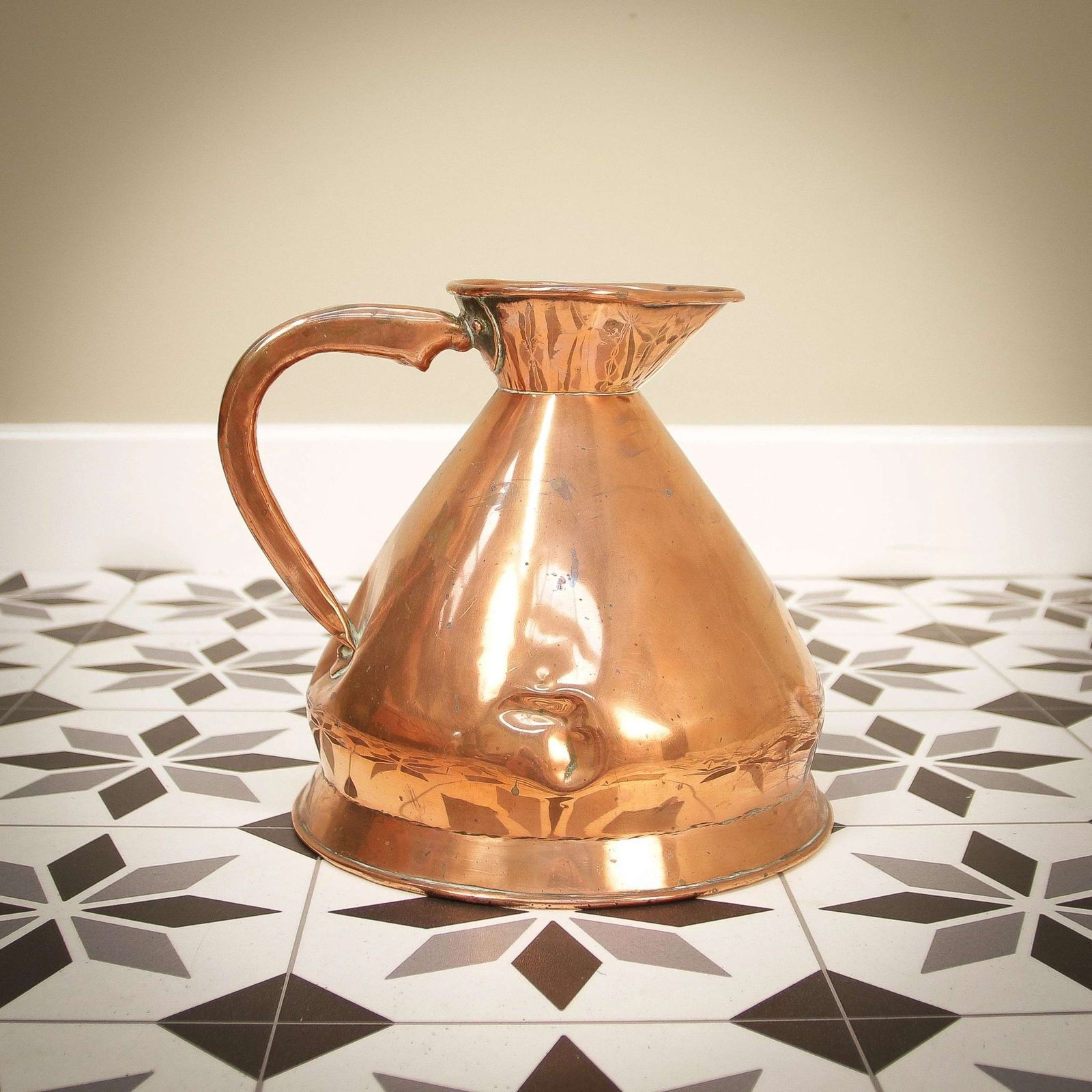 Haystack Jug In Copper Circa 1870 Loftus Of Oxford Street London photo 250.0