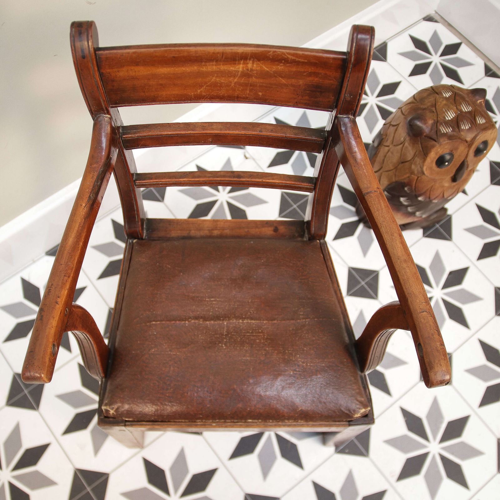 Antique Childs Chair Or Teddy Bear Chair photo vintage