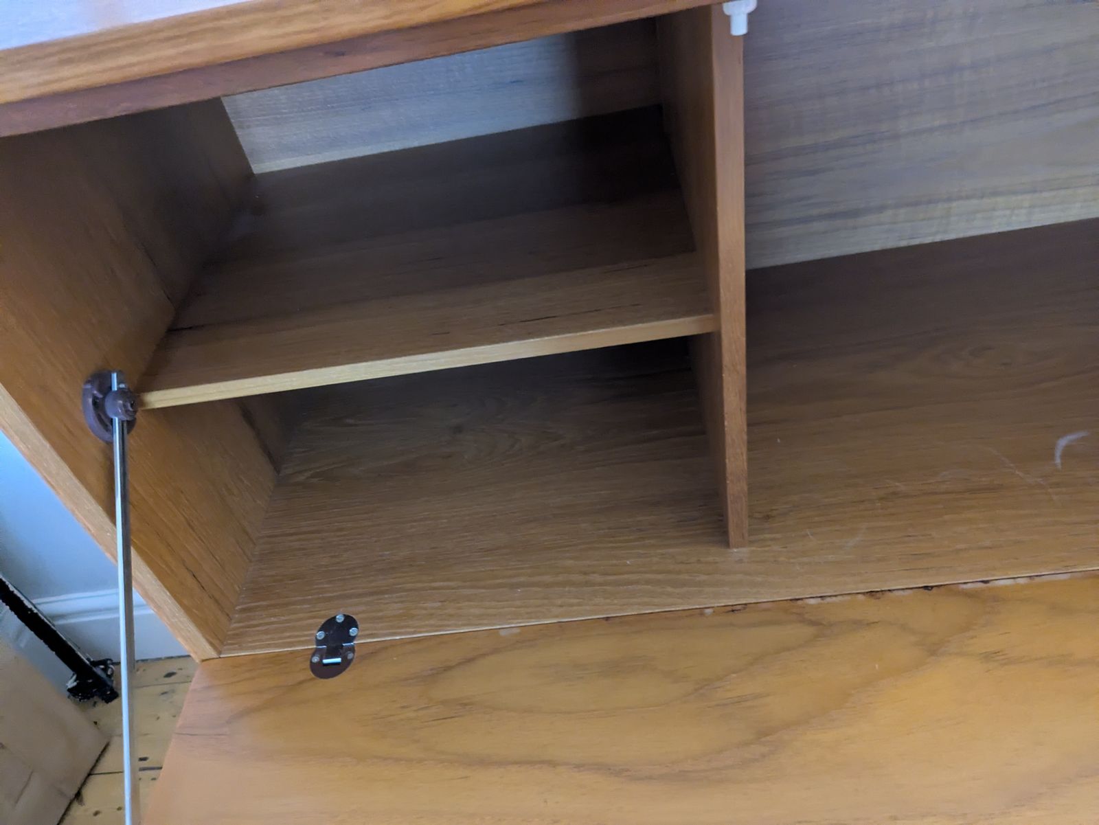 Beaver And Tapley Wall Mounted Cupboard With Dividers For Workstation Or Cocktail Bar photo for sale