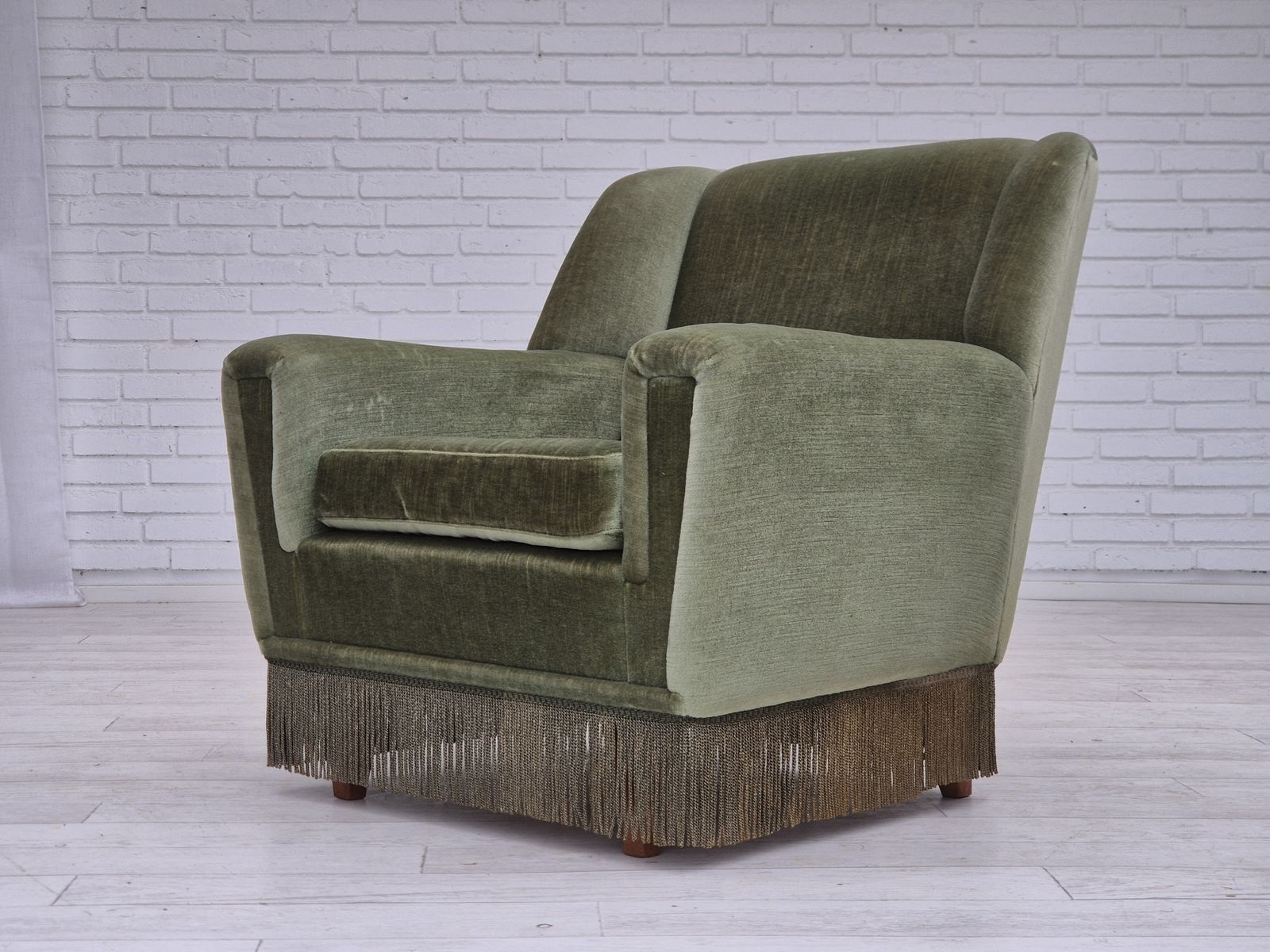 photo buy 1970s, Danish Armchair By Kurt østervig For Rolschau Møbler, Model 61, Original Condition.