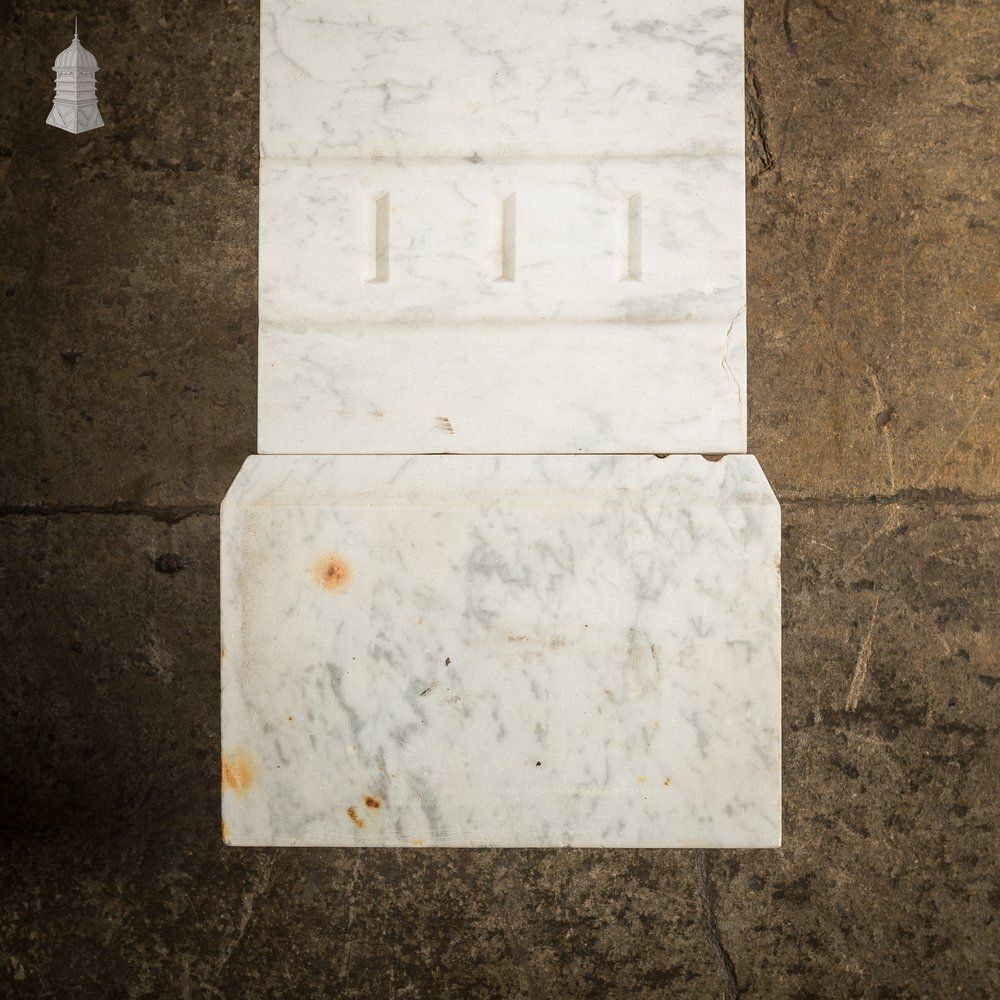 Home Fixtures Marble Fireplace Surround, White. photo