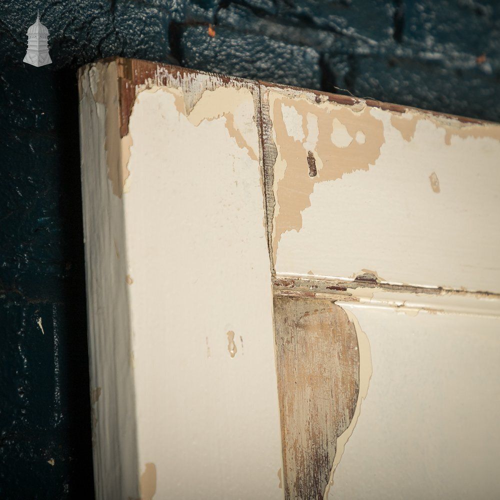 photo buy 1930s 4 Panel Door – Distressed White, Beehive Handles, Original Locks & Hinges