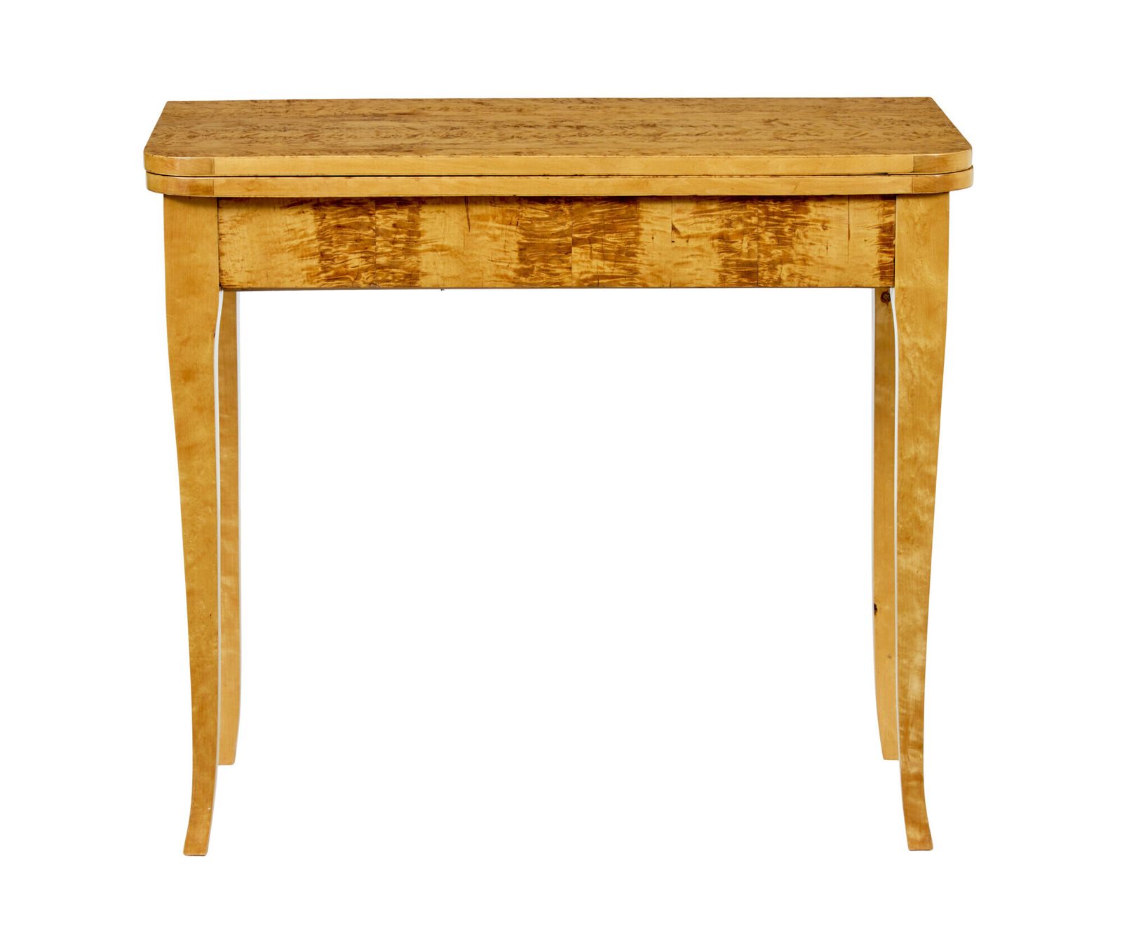19th Century Swedish Burr Birch Tea Table photo 1865.0