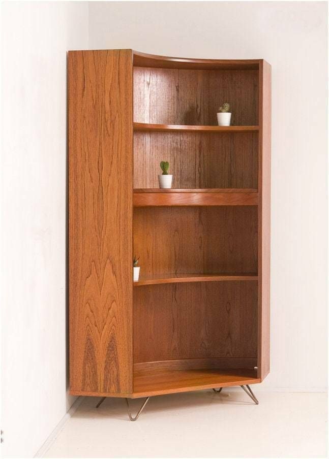 G Plan Mid Century Teak Corner Book Case Display Cabinet Shelves photo for sale