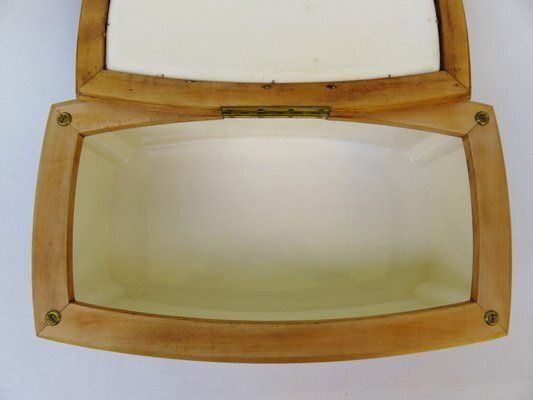Bread Box In Ceramic By Wächtersbach, Decor Eduard Schweitzer, 1890s photo vintage