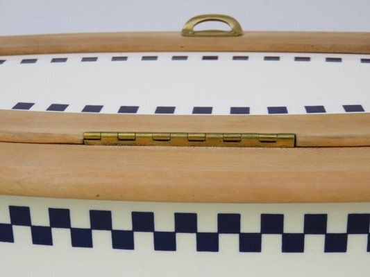 photo vinterior Bread Box In Ceramic By Wächtersbach, Decor Eduard Schweitzer, 1890s
