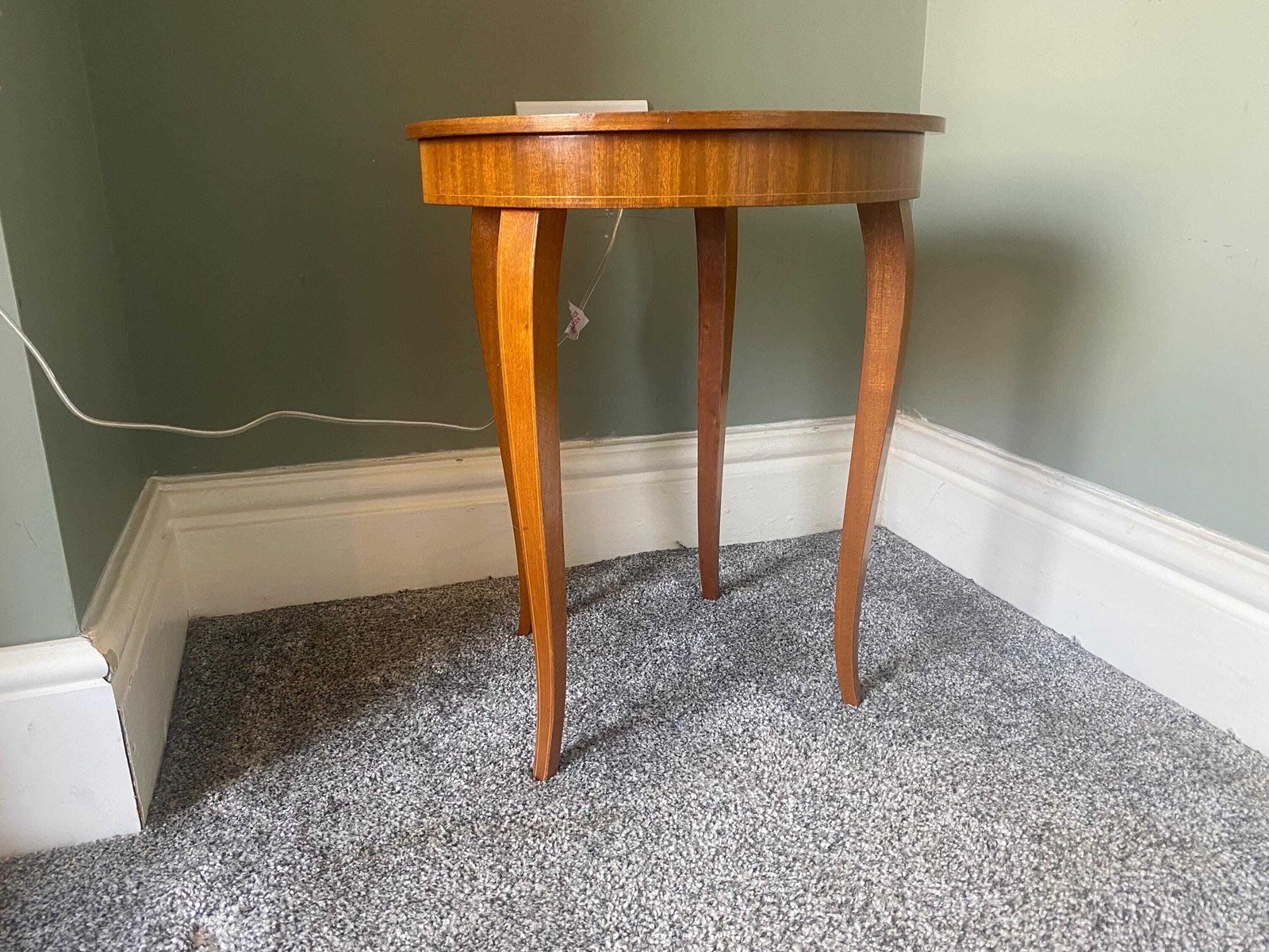 Musical Marquetry Side Table, Sewing Table,Plant Stand, Occasional Table photo furniture