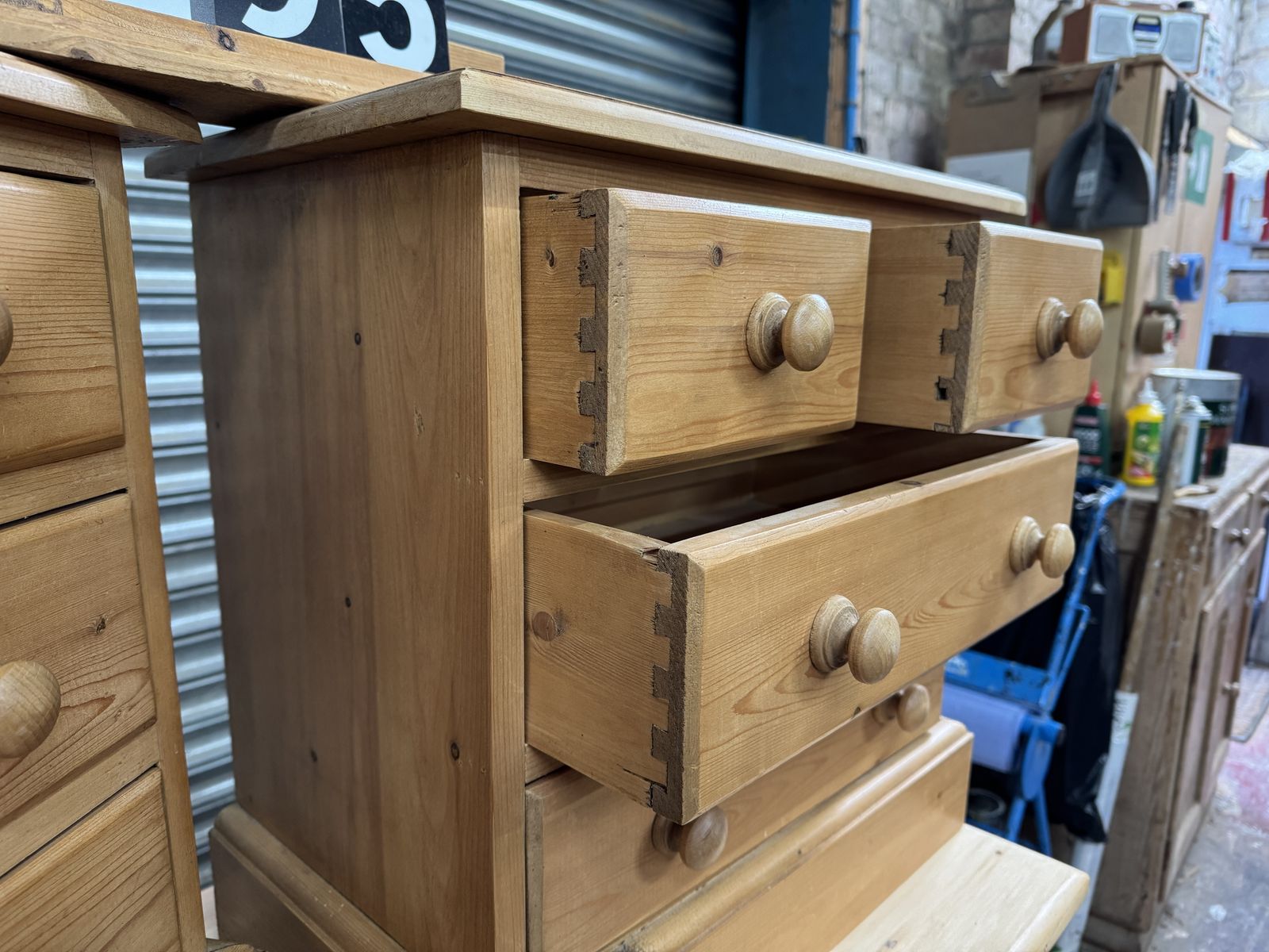 Single Waxed Bedside Cupboard/Pot photo furniture