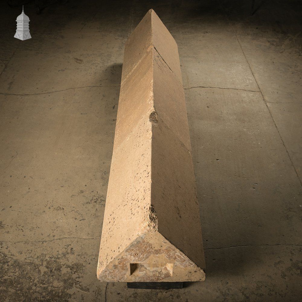 photo for sale Large Triangle Copings, Composition Stone, Batch Of 3
