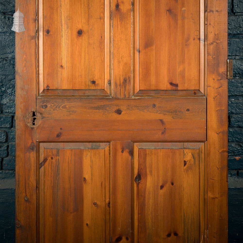 4 Panel Pine Door – Moulded Panels, Stained Finish photo for sale