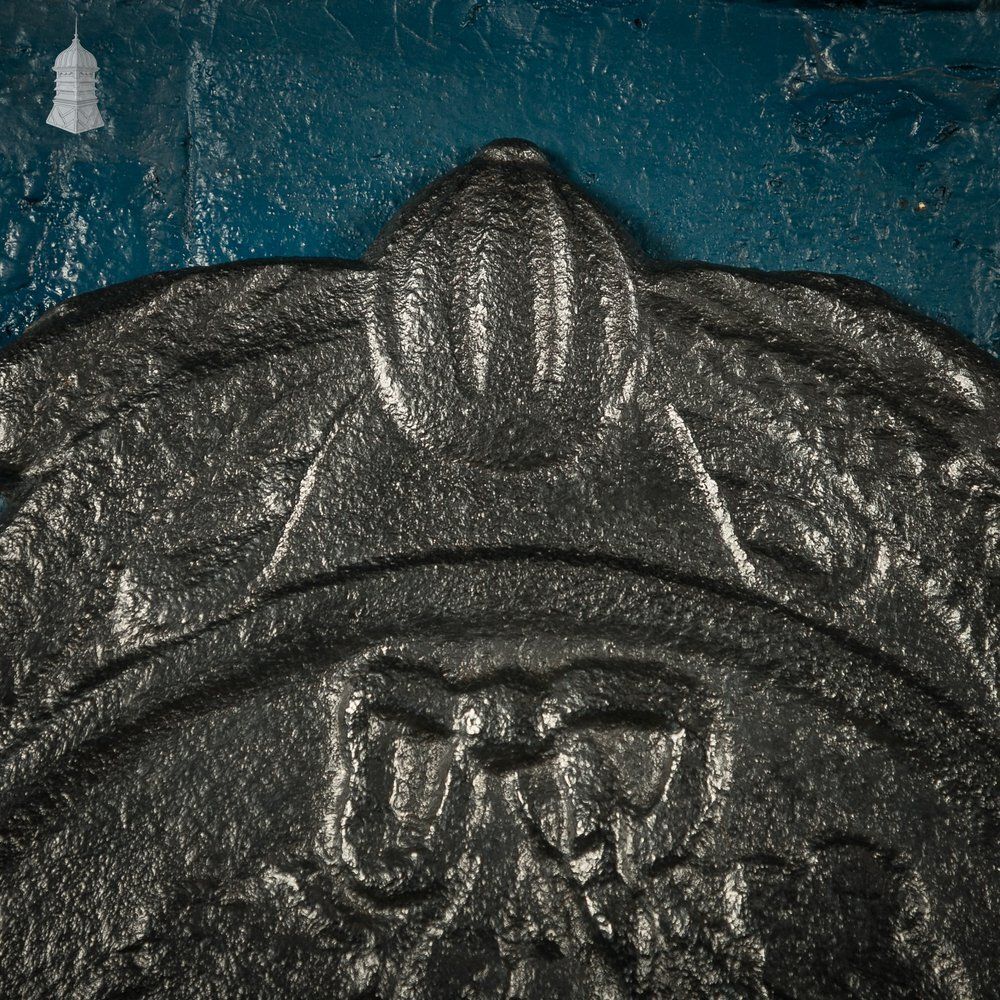 Home Fixtures Large Fireback Reflector, Classical Relief Image photo