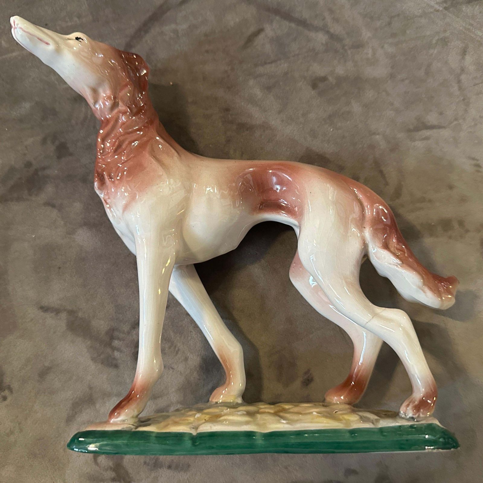 1960s Hand Crafted And Painted Porcelain Figure Of A Greyhound By Elsa Lagorio photo Home Decor