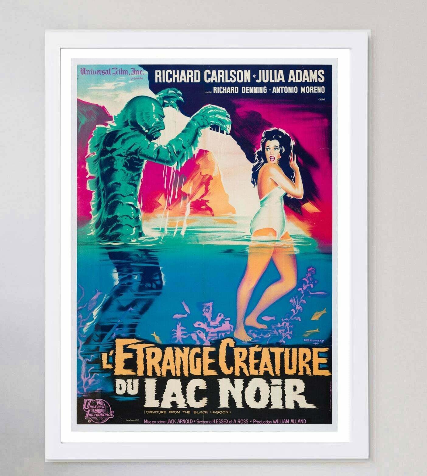 Creature From The Black Lagoon (French)   Original Vintage Poster photo for sale