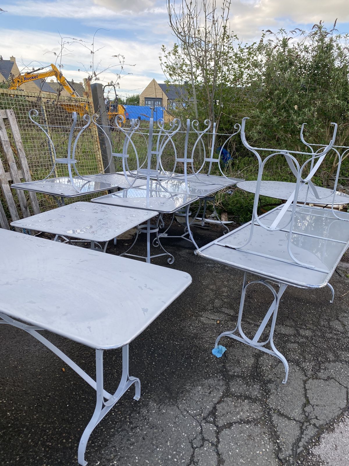 Experience Grandeur Outdoors With A French Style Zinc Top Metal Garden Table   Seats 12 14 And Measures A Generous 280cm Xl! photo Garden Furniture