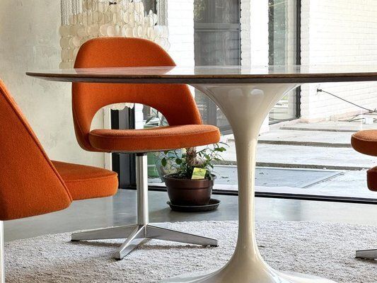 72 U Conference Or Side Chairs In Kvadrat Fabric By Eero Saarinen For Knoll Inc. / Knoll International, 1960s, Set Of 6 photo for sale