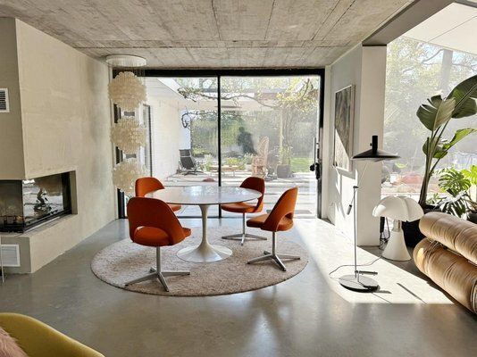 72 U Conference Or Side Chairs In Kvadrat Fabric By Eero Saarinen For Knoll Inc. / Knoll International, 1960s, Set Of 6 photo 4200.0