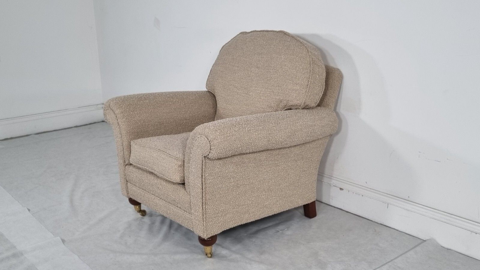 Duresta Wentworth Chair  In Honey Boucle Fabric Stunning Condition photo Furniture