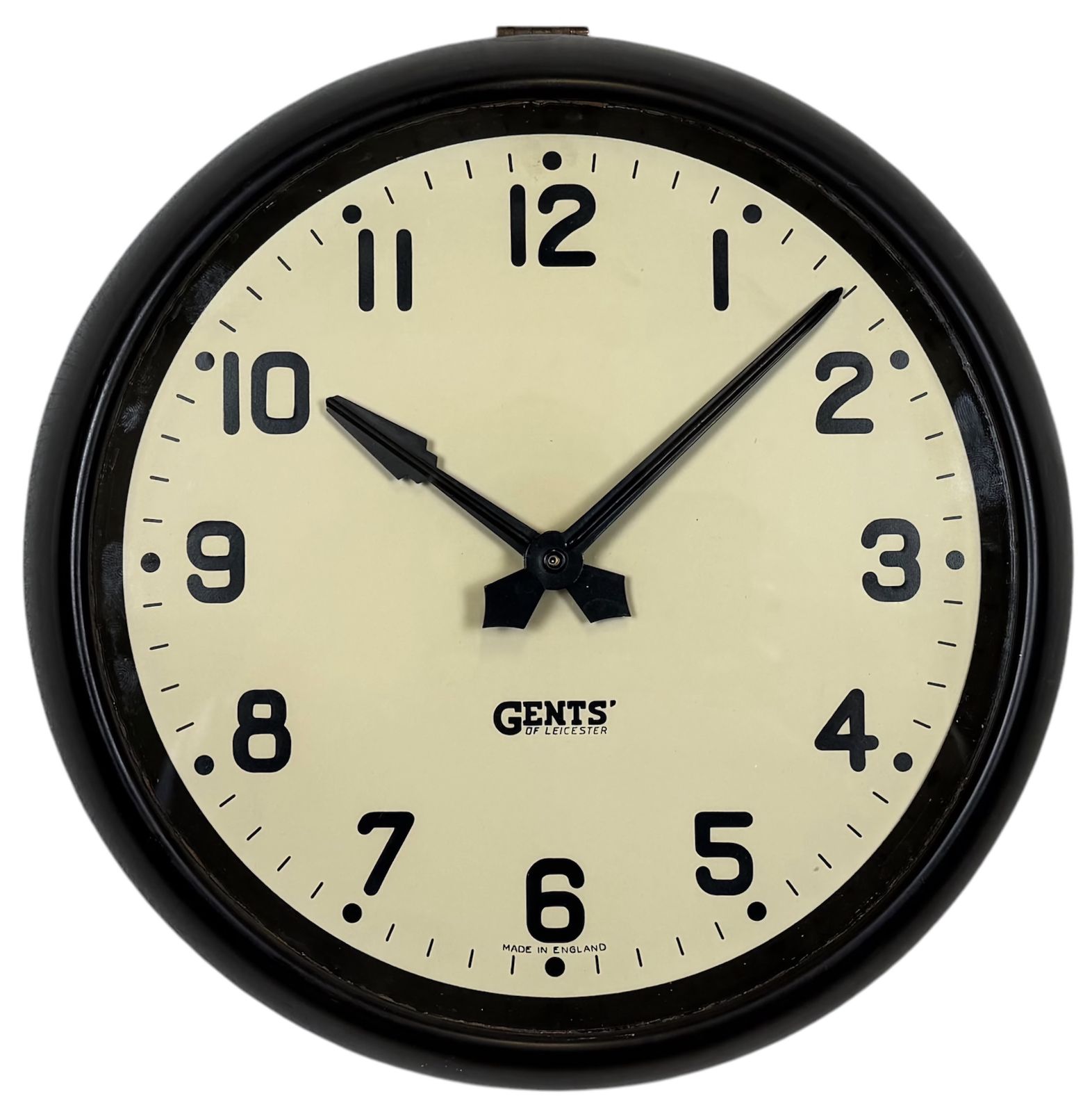 Vintage Brown Bakelite Wall Clock By Gents Of Leicester, 1950s