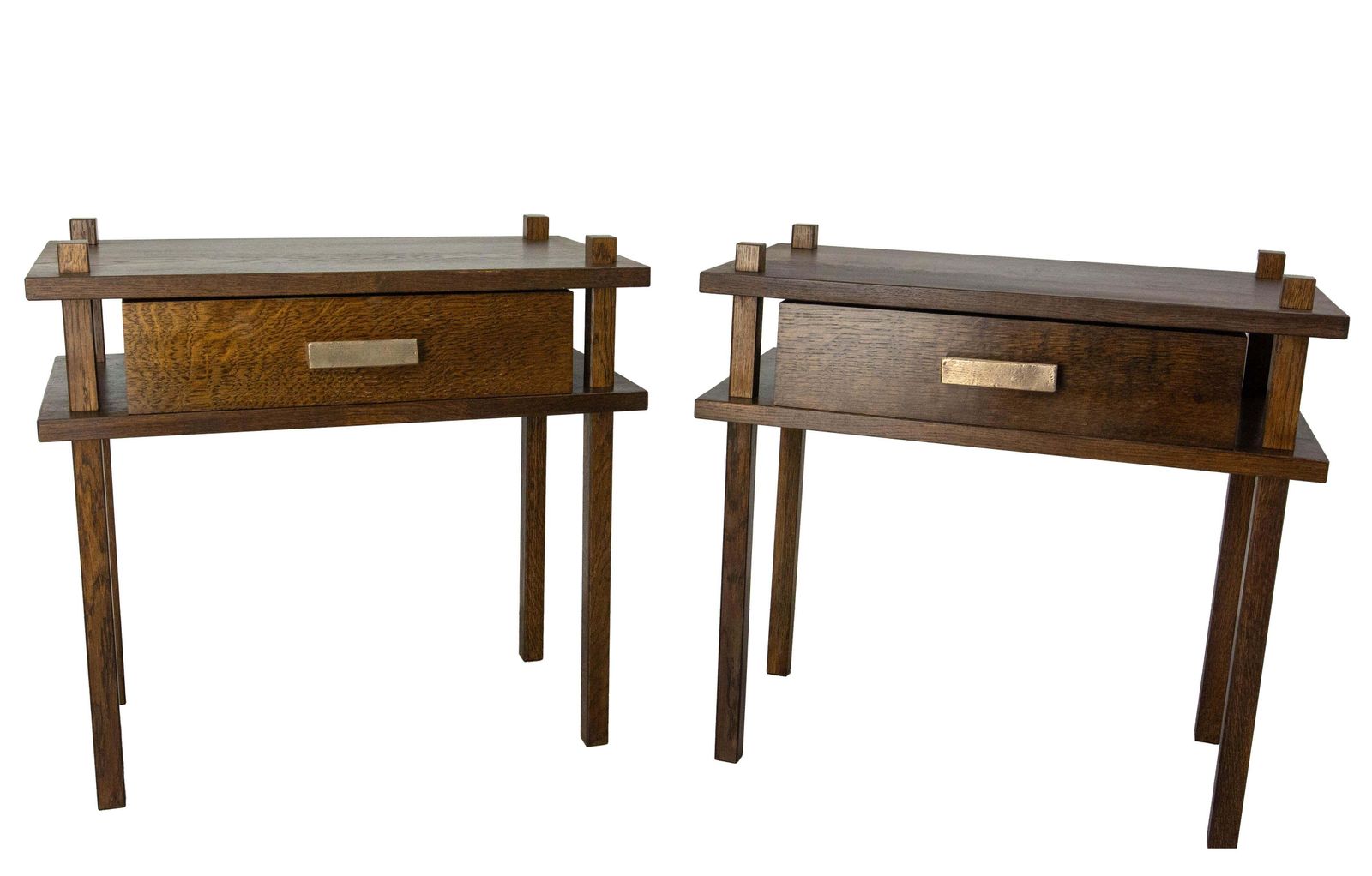 French Pair Of Nightstands Side Cabinets Bedside Tables Chalet Style, 2024 photo 1658.0