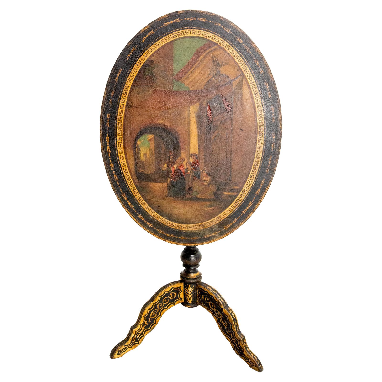 Italian Gueridon Foldable Side Table Or Pedestal Table Napoleon III Late 19th C