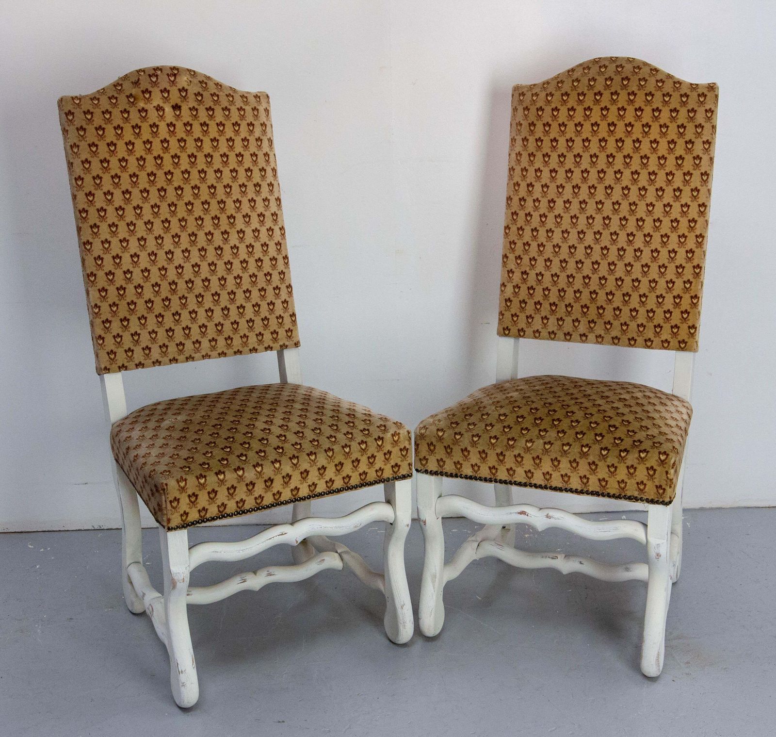 Six French Dining Chairs Beech Os De Mouton Louis XIII St. Refinished Circa 1960 photo 2215.0