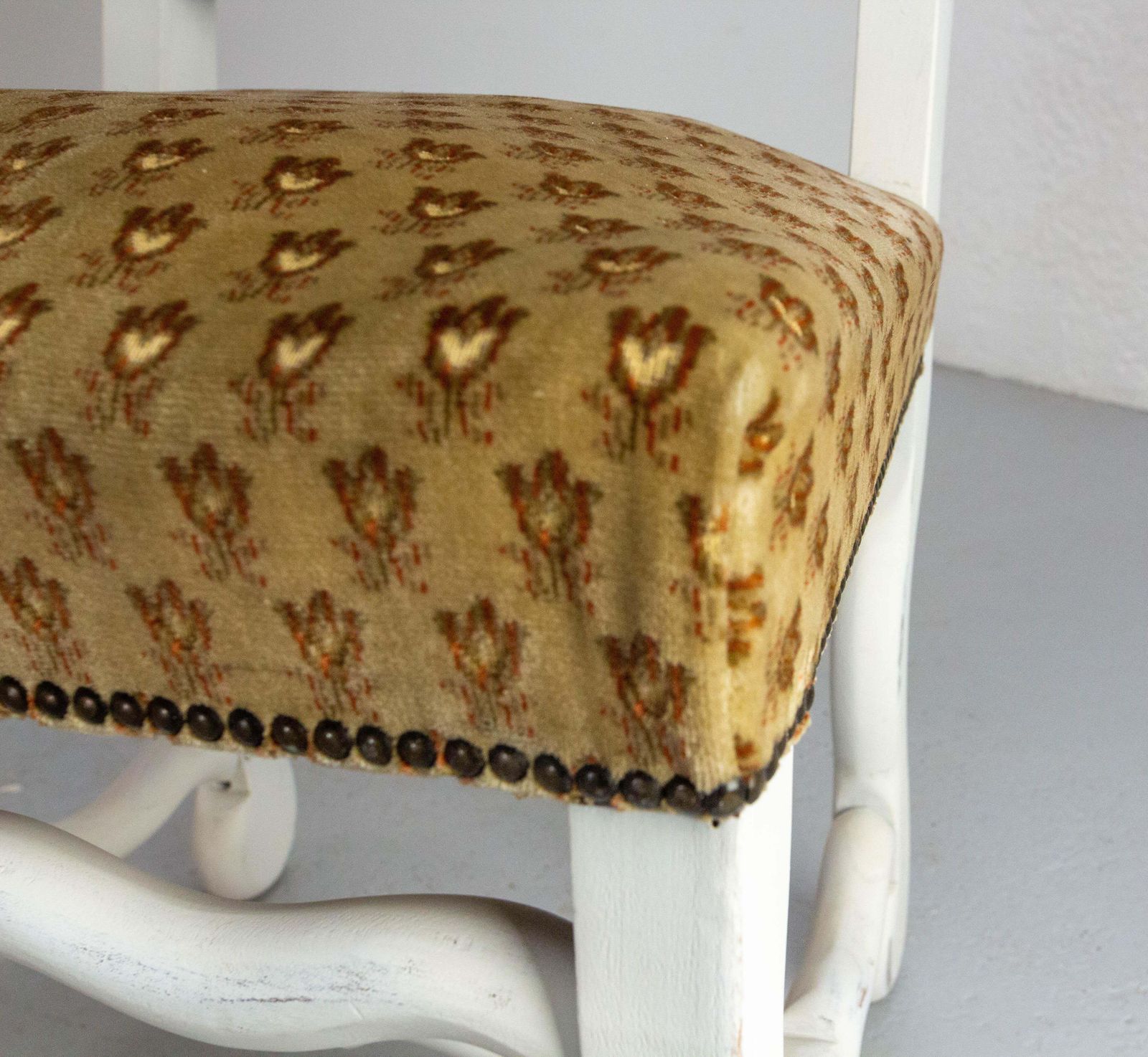 Furniture Six French Dining Chairs Beech Os De Mouton Louis XIII St. Refinished Circa 1960 photo