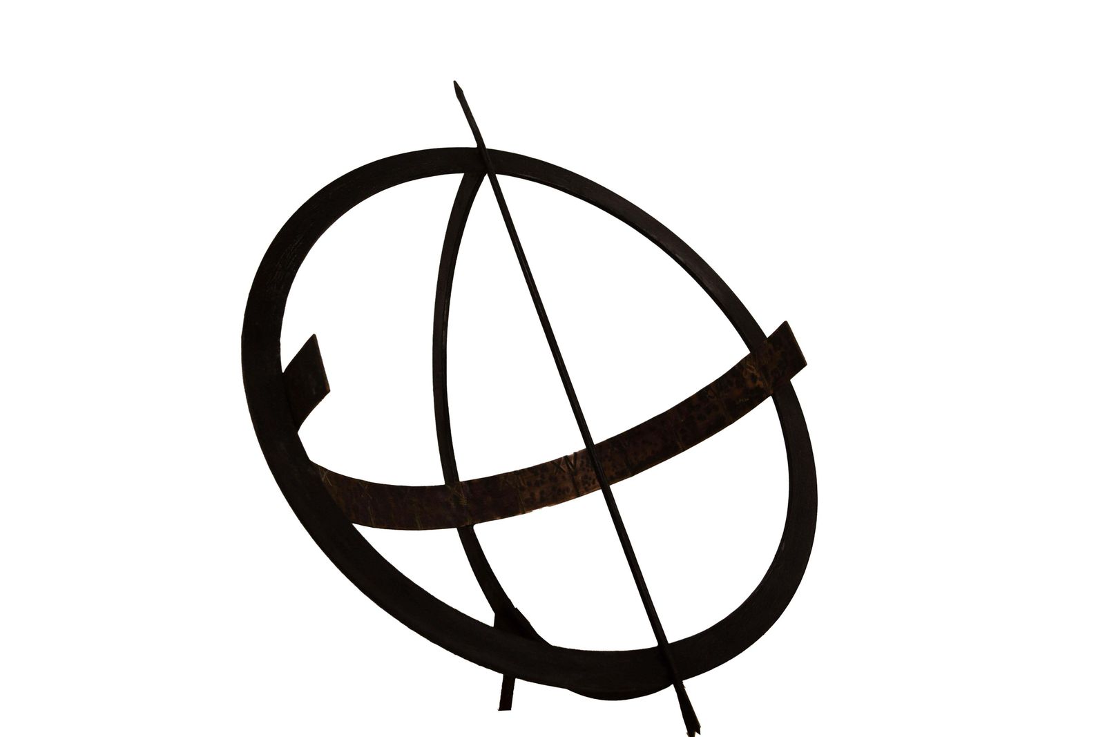 French Antique Copper & Iron Garden Sundial Late 19th Century photo for sale