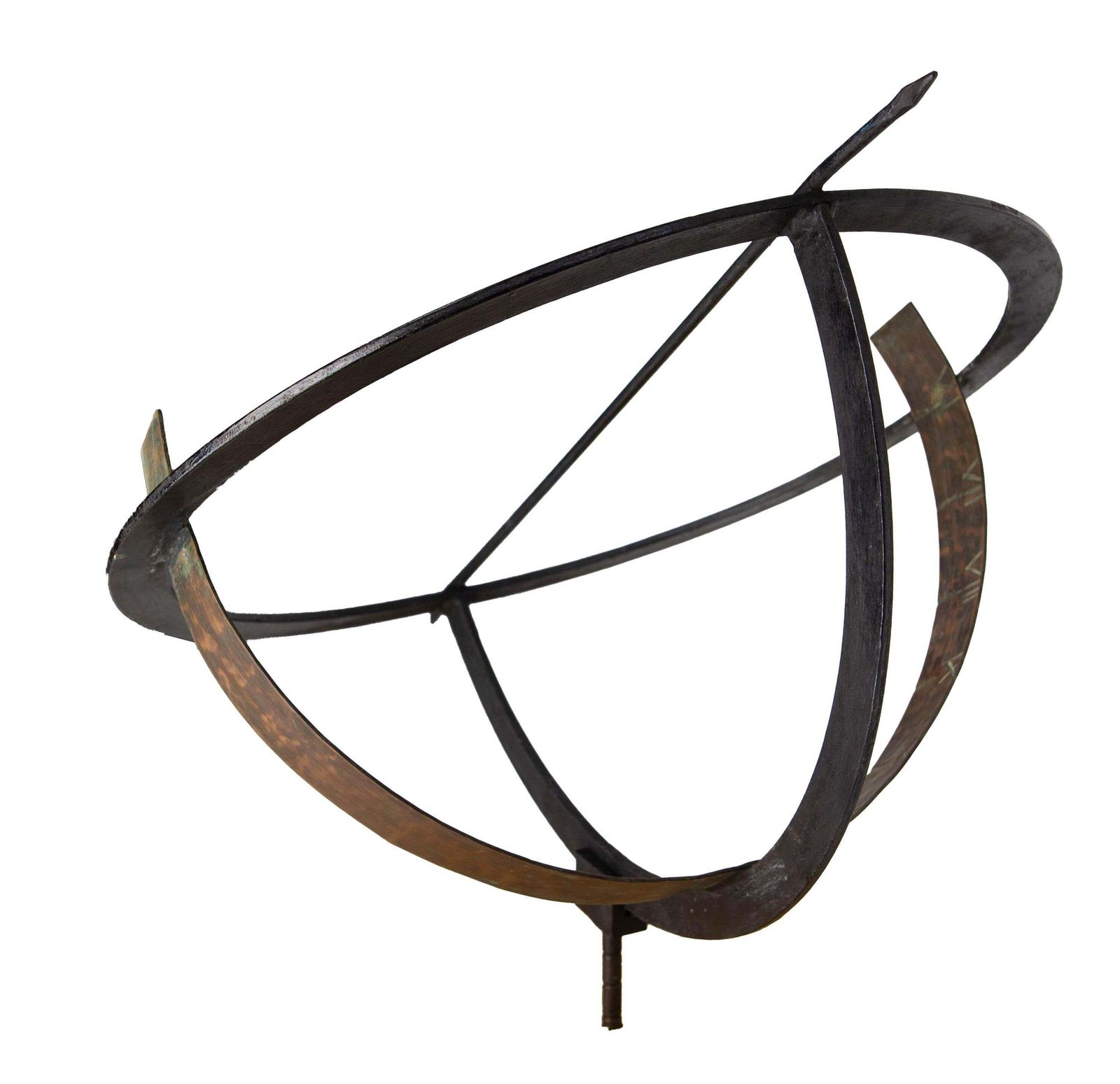 French Antique Copper & Iron Garden Sundial Late 19th Century photo Garden Decor