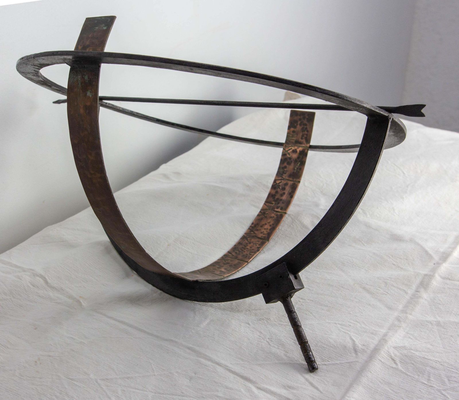 photo buy French Antique Copper & Iron Garden Sundial Late 19th Century